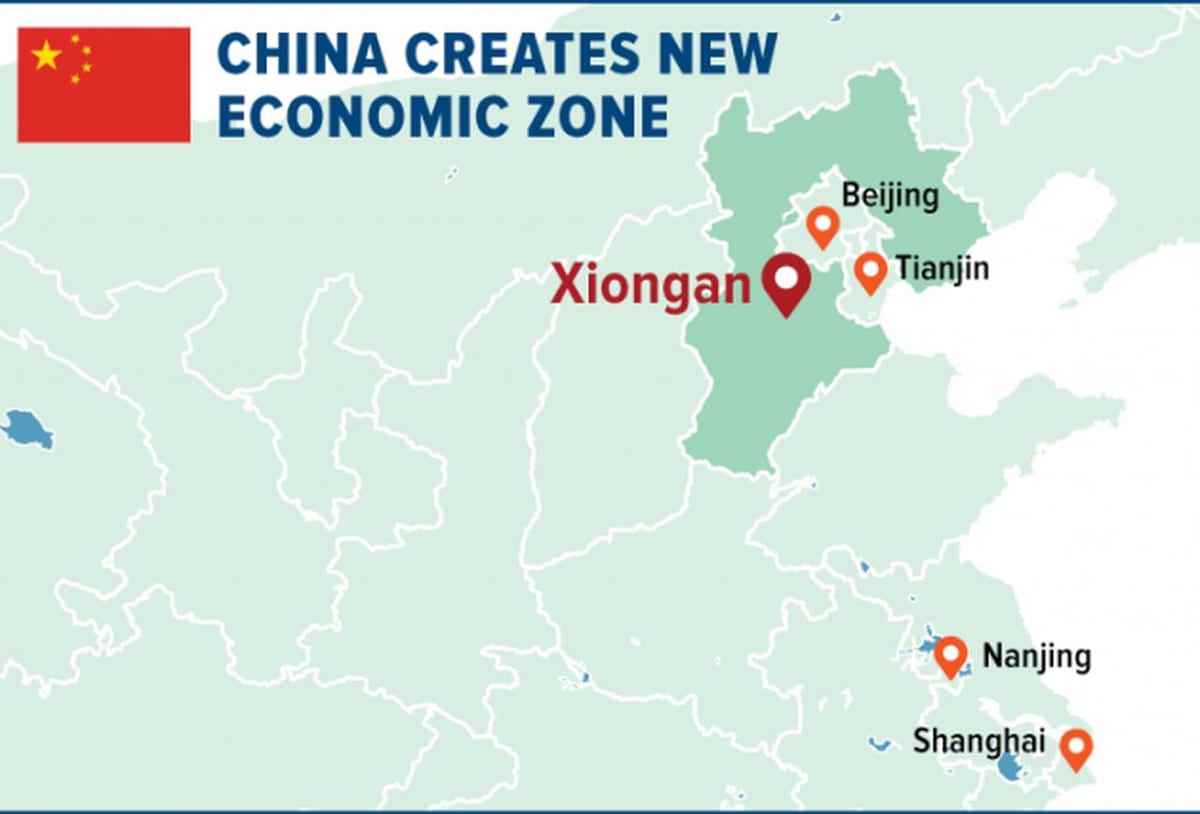 kaart van Shenzhen spesiale ekonomiese sone